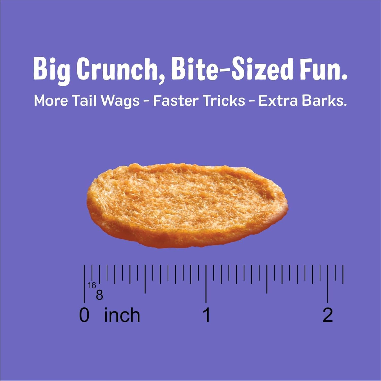 Three Dog Bakery Bark'n Crunch! sans additifs artificiels pour une friandise naturelle.