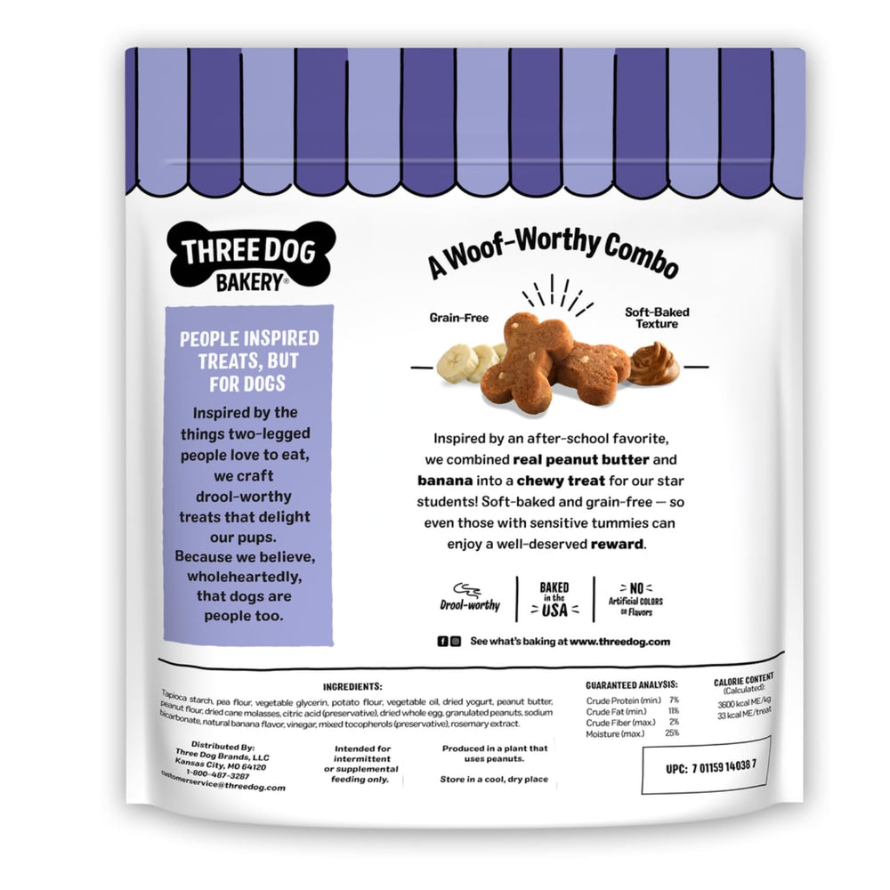 Three Dog Bakery Woofers texture tendre idéale pour tous les chiens et les chiots.