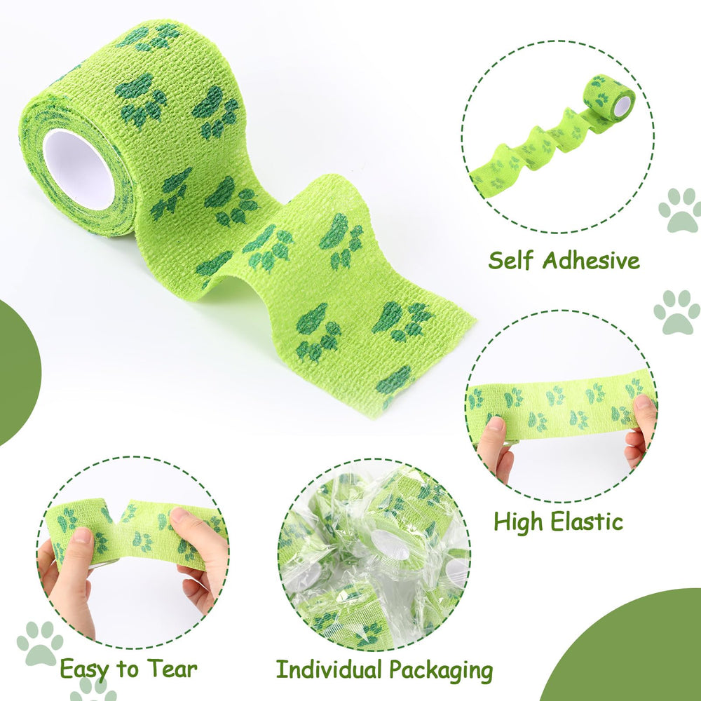 Threlaco lot bandages vert pour soins à domicile.