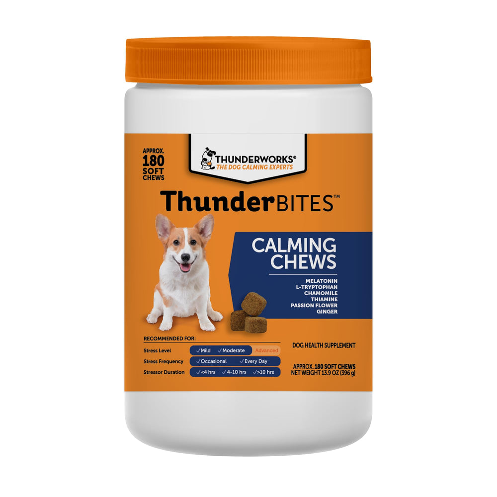 ThunderBites friandises calmantes dans un pot pratique pour les trajets