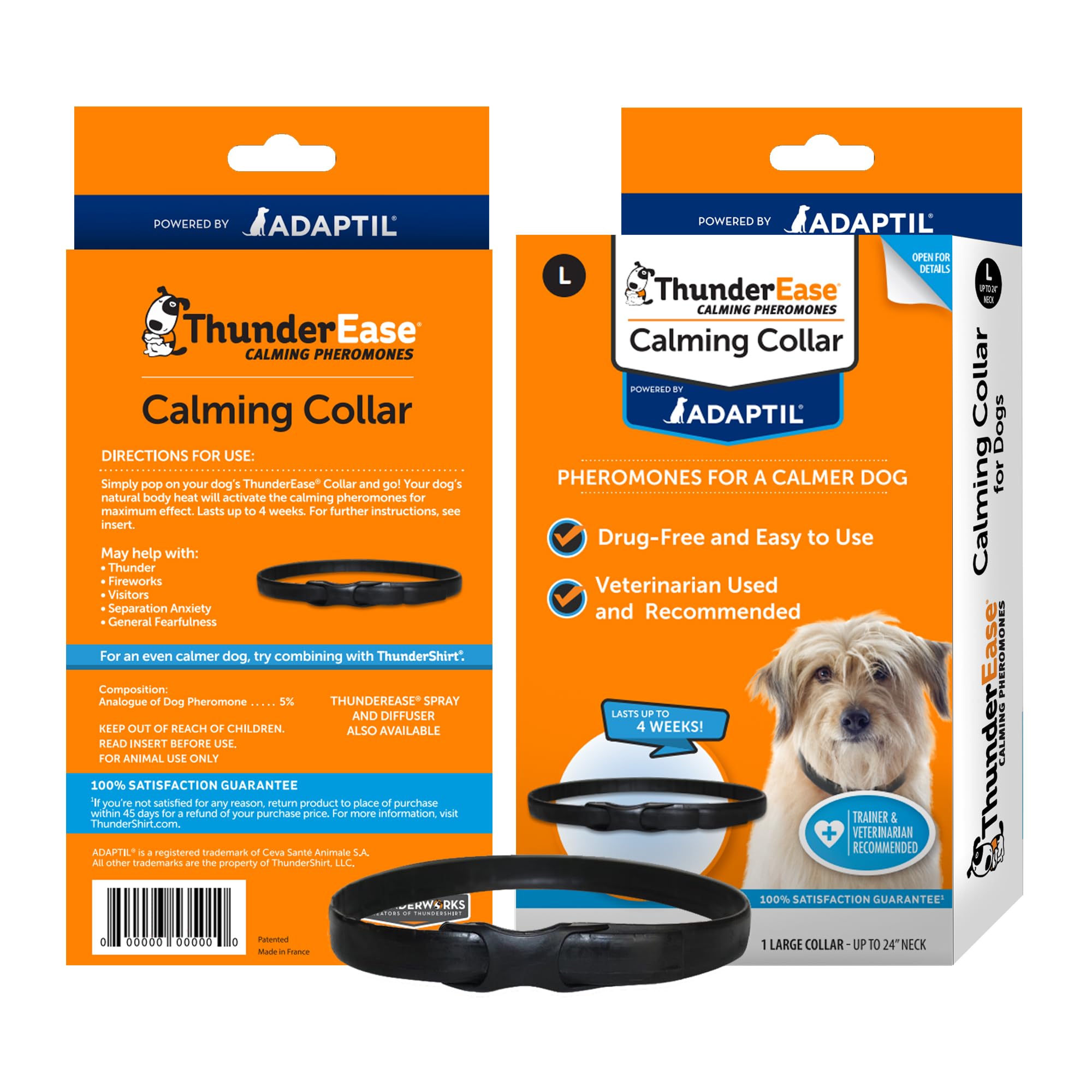 ThunderEase collier-usage-quotidien favorise un quotidien plus serein pour chien.