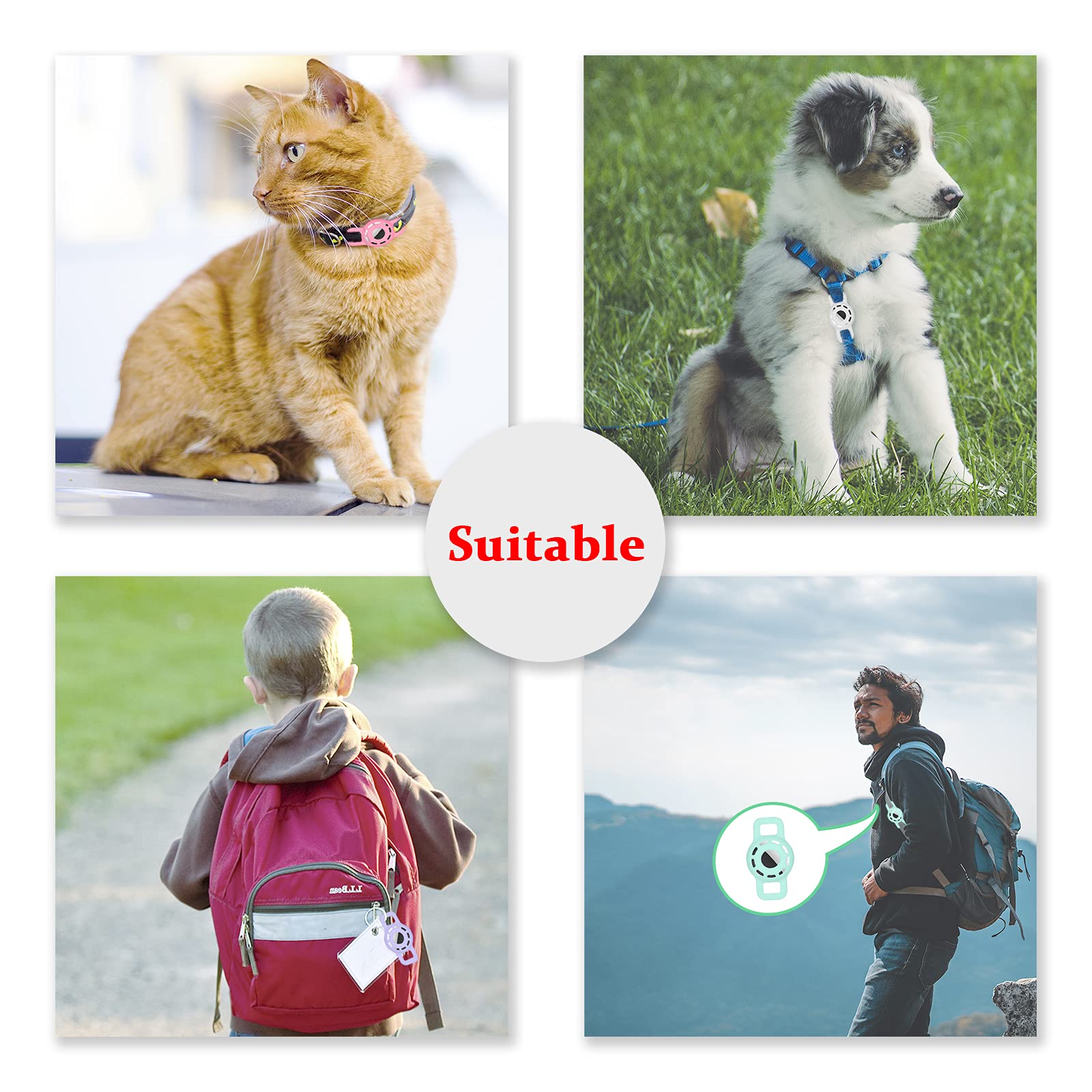 THXSBUDDY: support AirTag collier petit chien, ajustement fiable