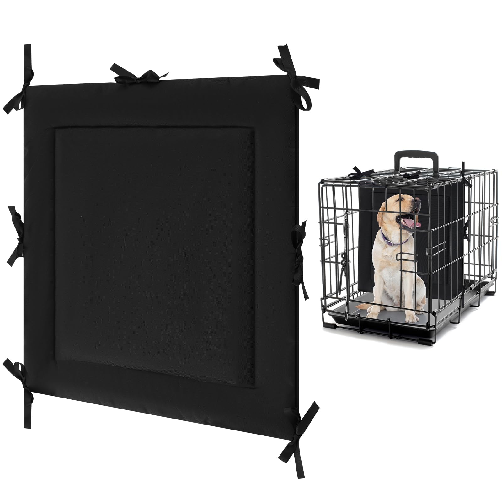 Panneau diviseur Thyle pour cage chien 18x16,5 pouces, adapté cage 24 pouces, noir