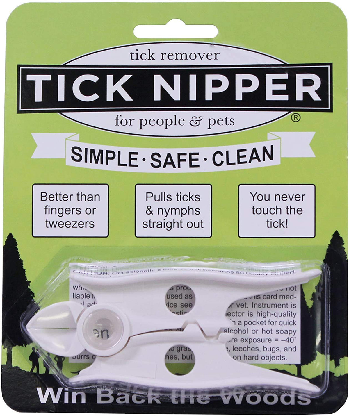 Tick Nipper, pince-retrait-tique, enlève la tique sans pression et en douceur.