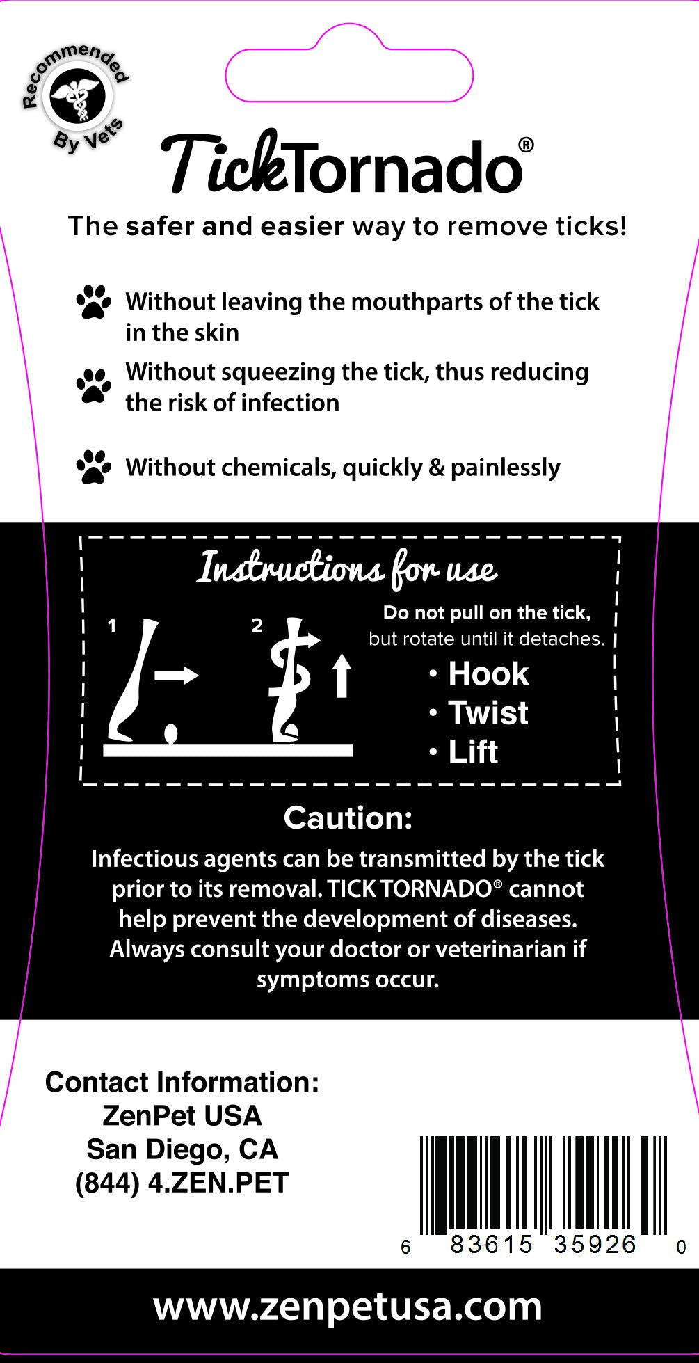 Tick Tornado pour chat, outil-retrait-tique pratique