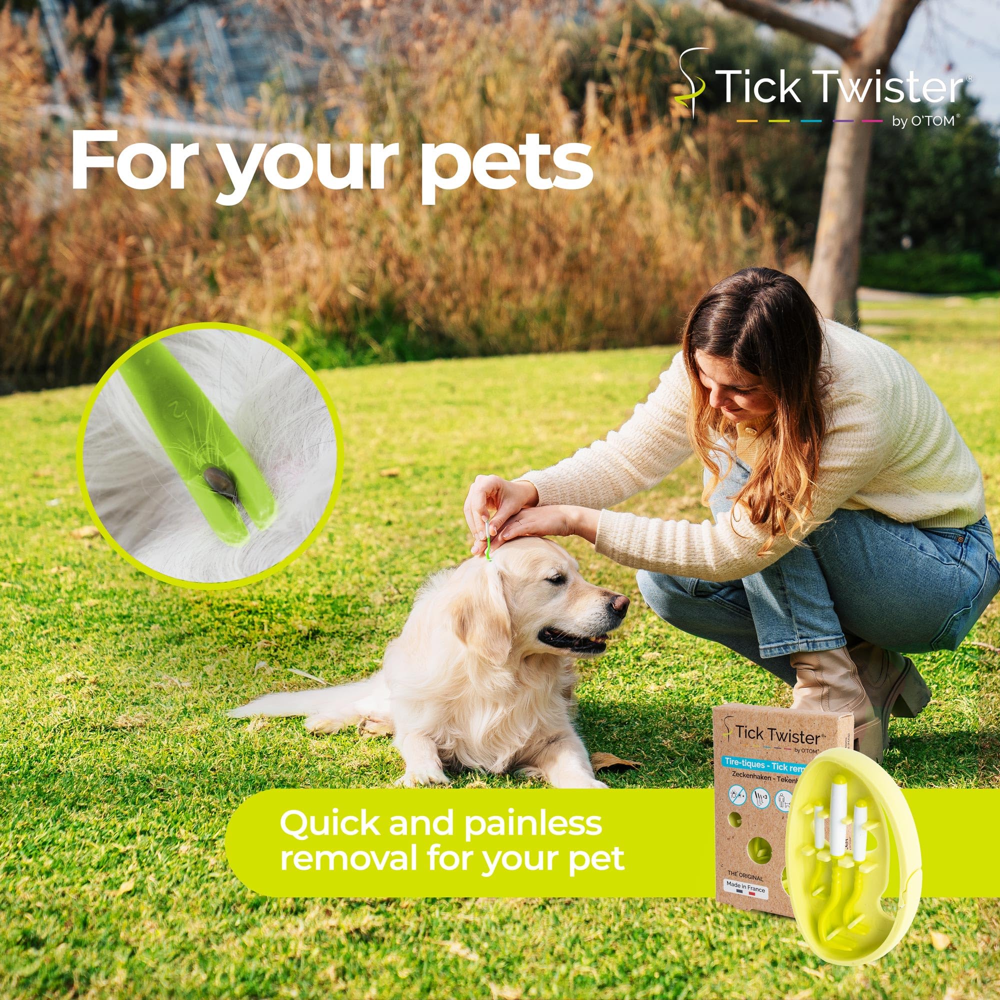 Tick Twister, design compact pour le transport.