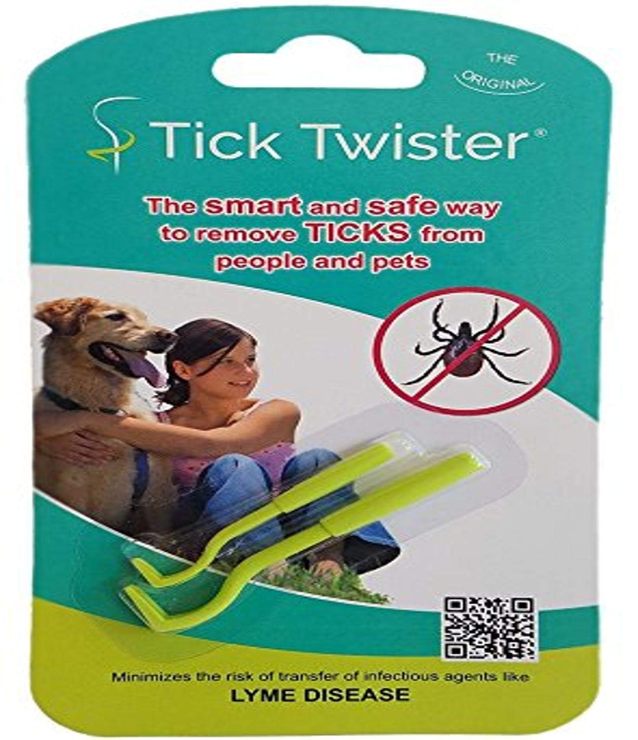 Tick Twister Kit de retrait de tiques petit et grand, action rapide et sans écrasement.