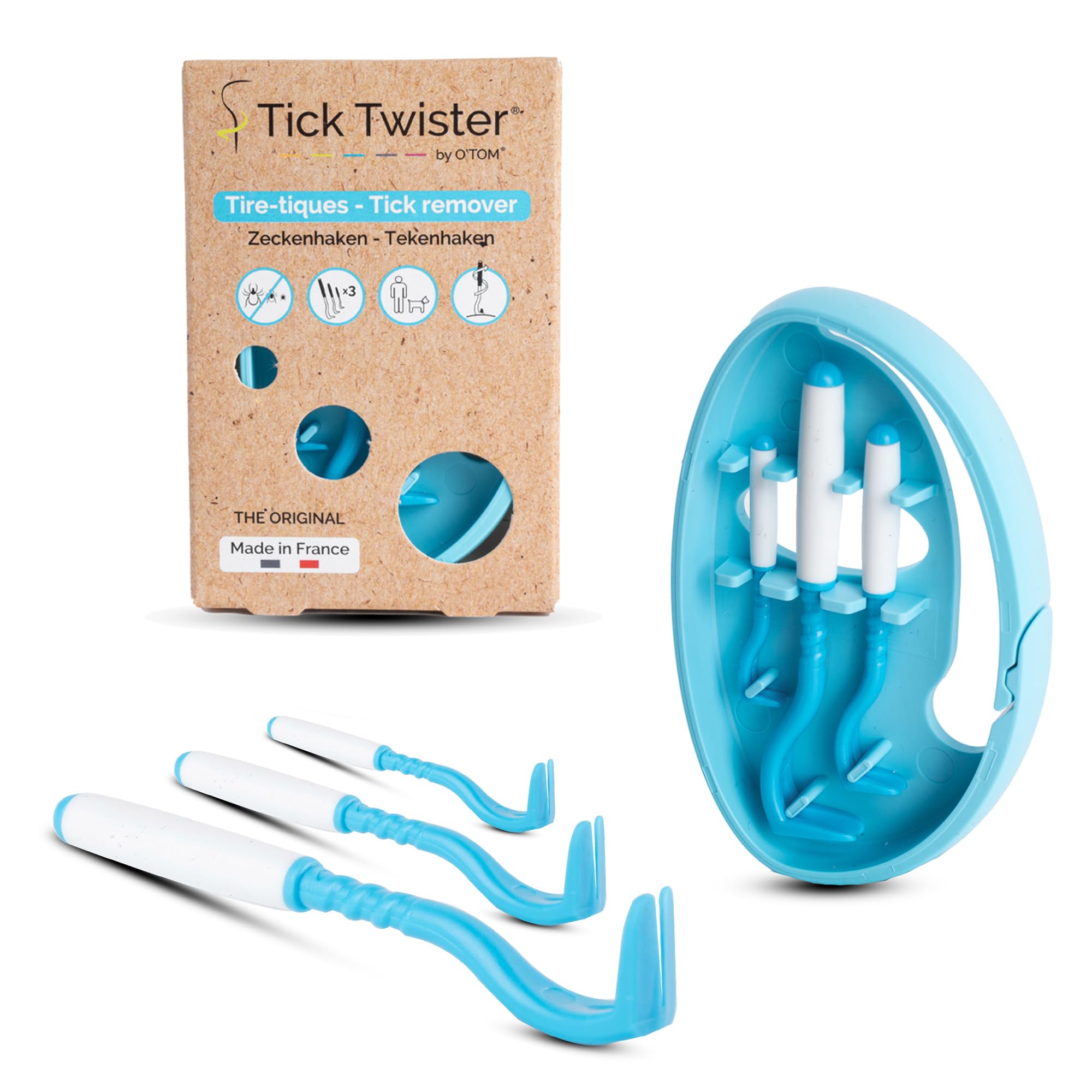 Tick Twister: outil-retrait-tiques pour chiens et chats, pratique et sûr.