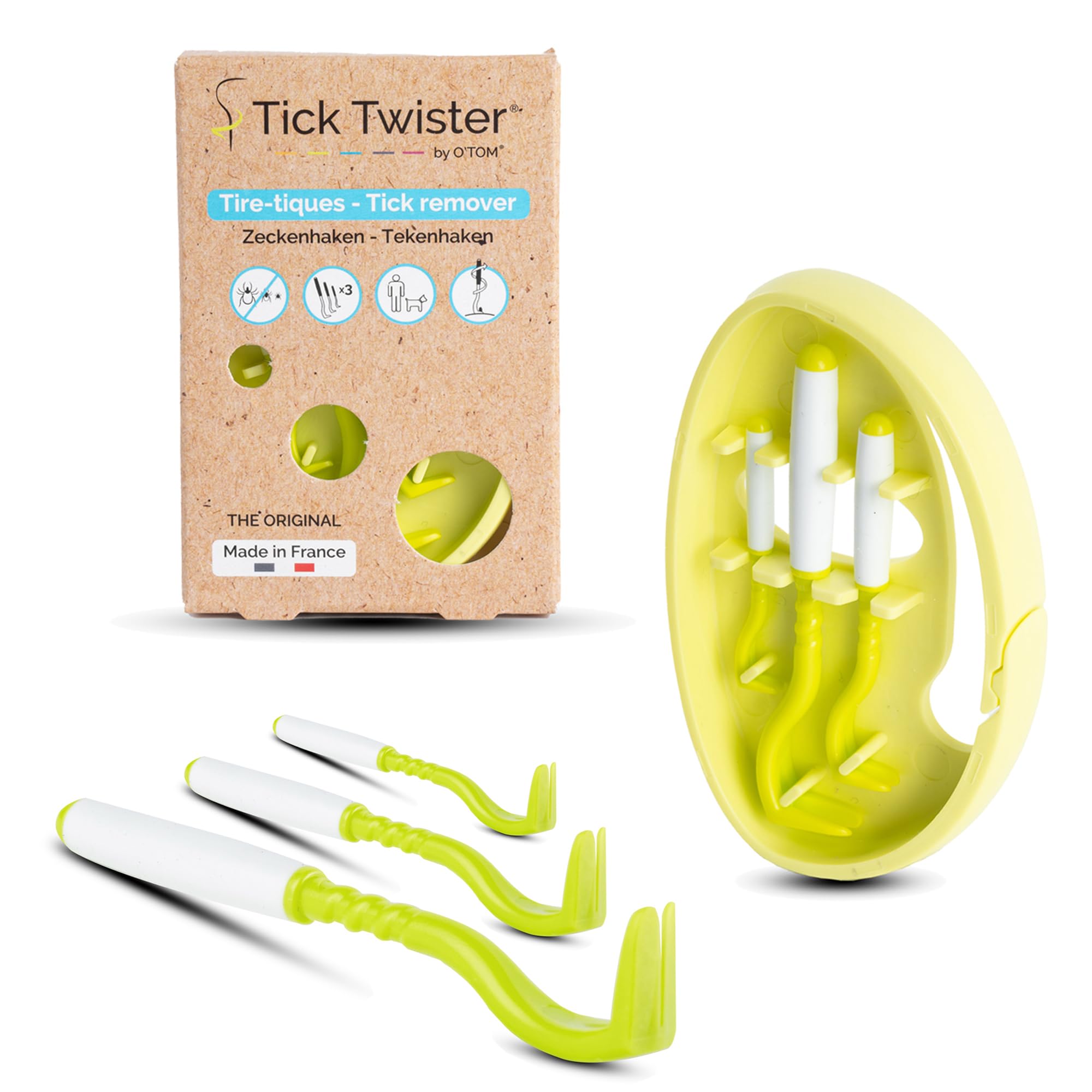 Tick Twister: outil tique chien, retrait sûr et rapide.