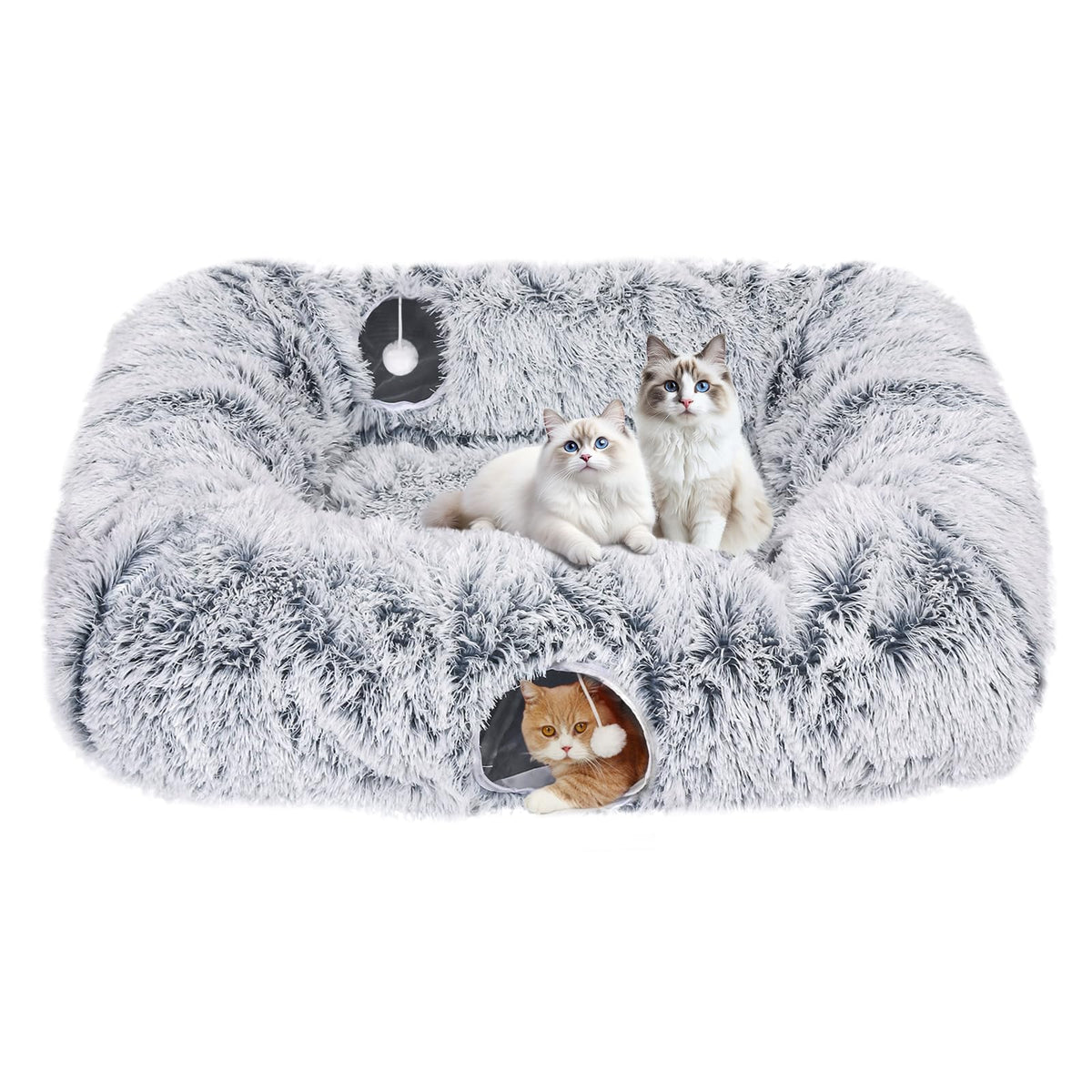 Tidjani tunnel-chat-extra-large-ensemble: espace repos et jeu pour chat.