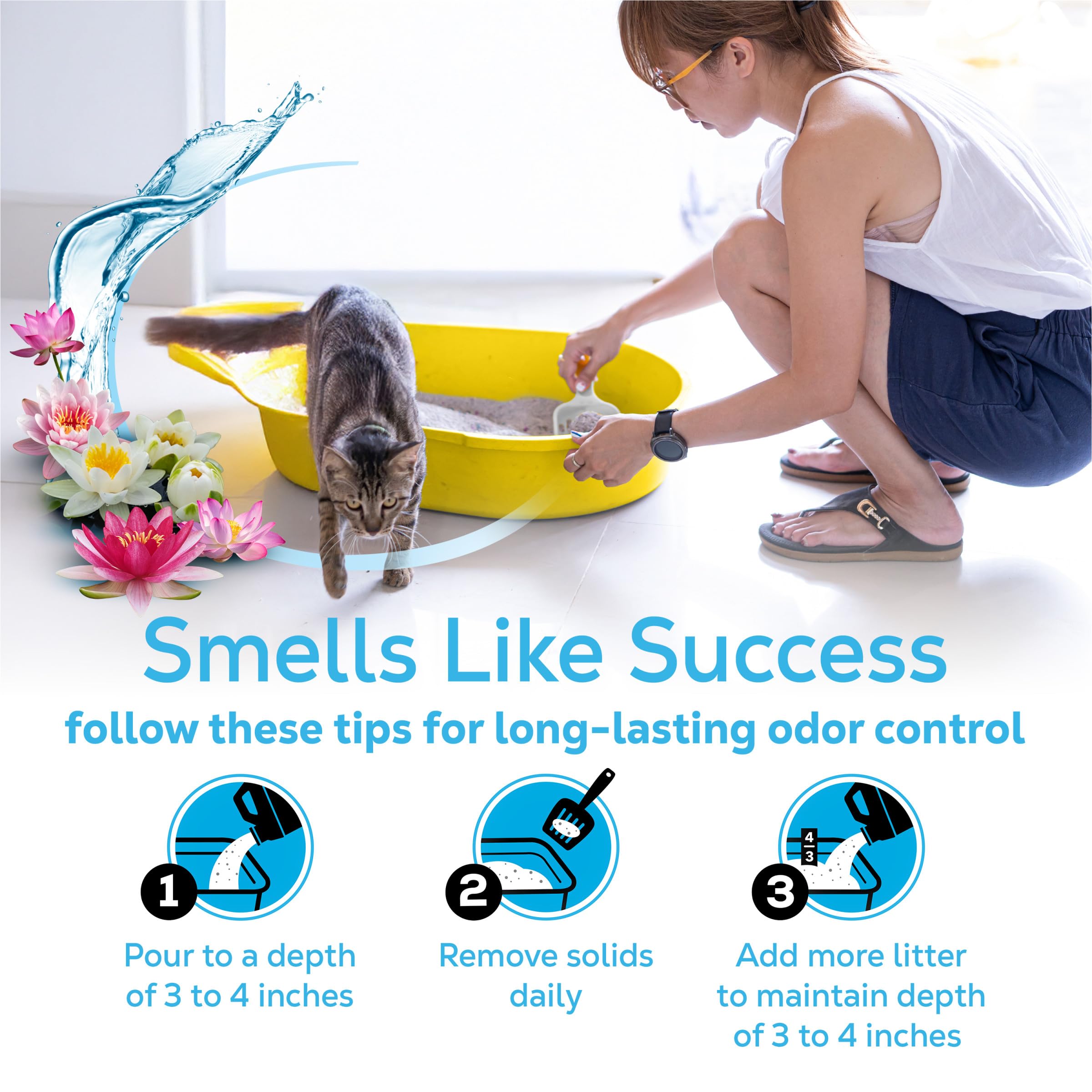 Purina Tidy Cats Glade Clear Springs offre un contrôle d'odeur durable.