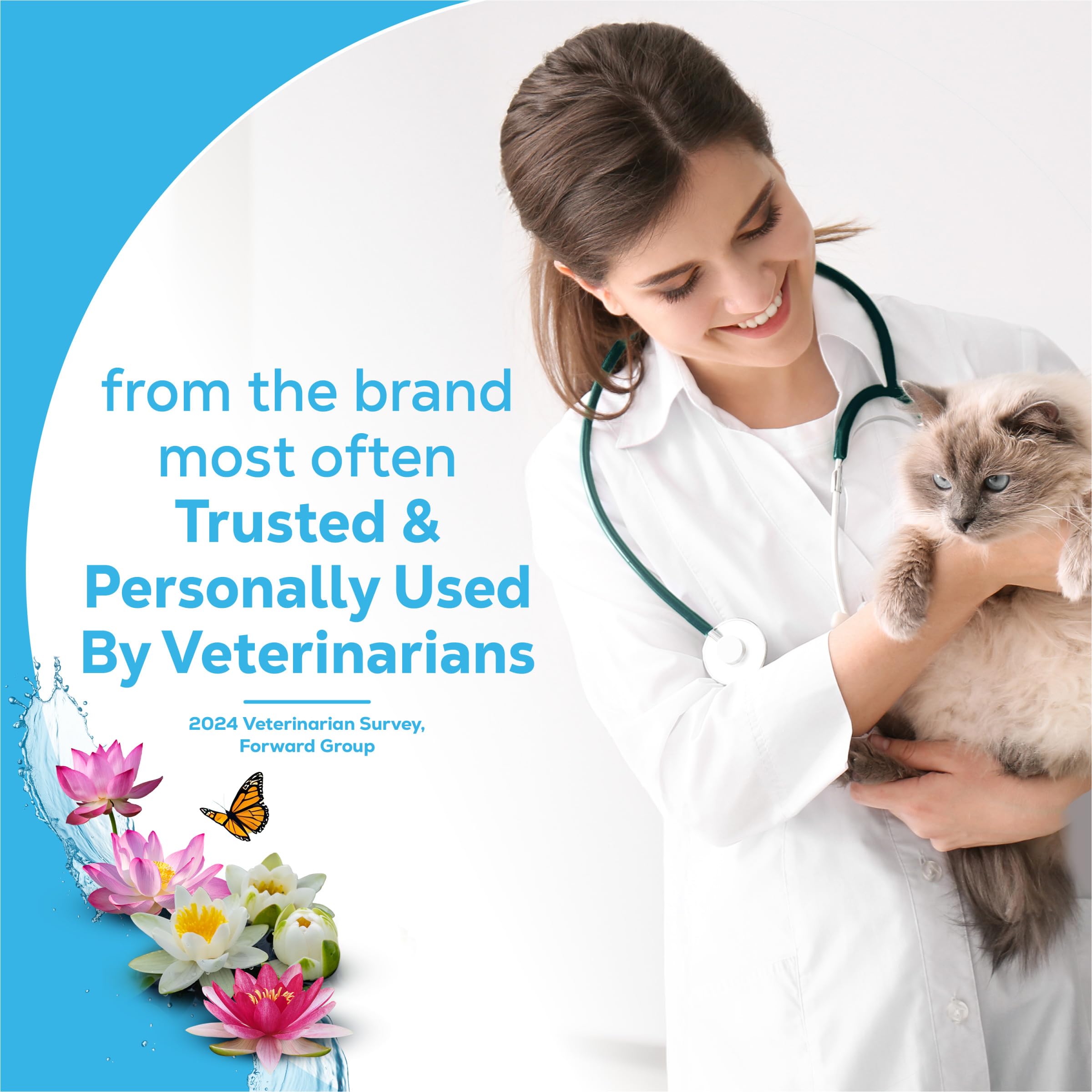 Purina Tidy Cats Glade Clear Springs retient l'humidité, gardant les chats au sec.