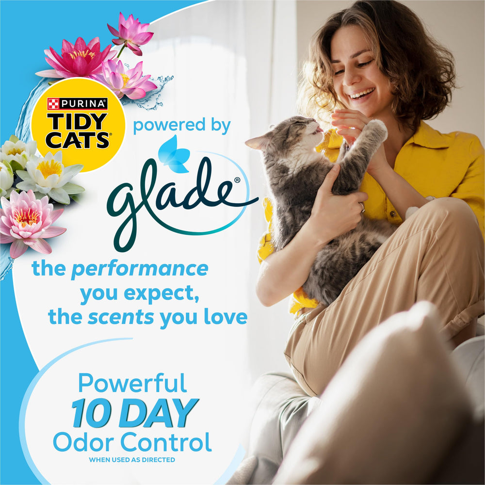 Purina Tidy Cats Glade Clear Springs: sac compact prêt à l'emploi pour rangement.