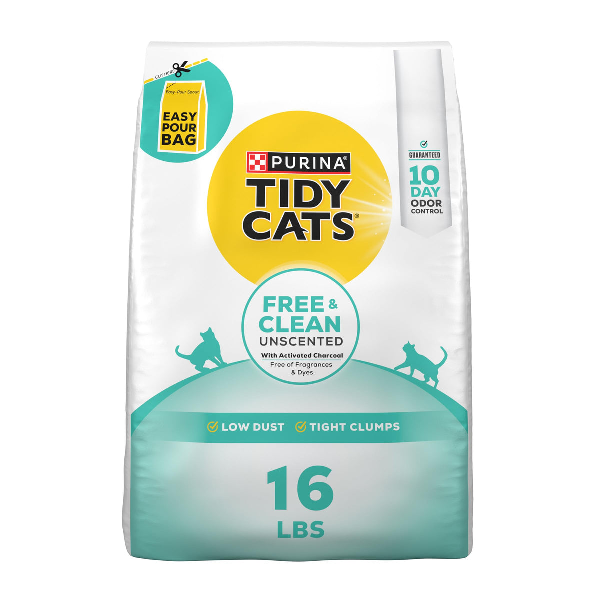 Litière Tidy Cats Charbon Actif: absorption des odeurs pour une pièce plus fraîche