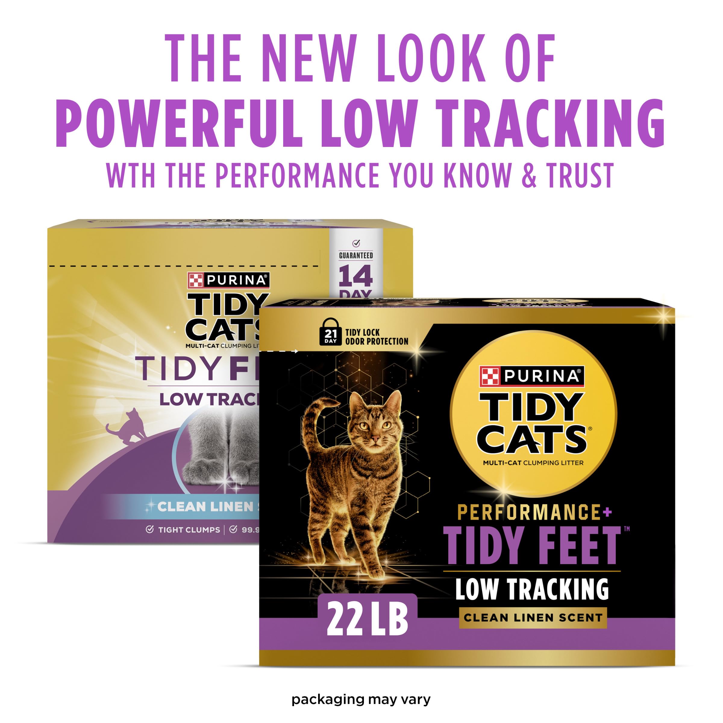 Purina Tidy Cats Performance Plus Tidy Feet: grains spéciaux limitant la traînée hors bac