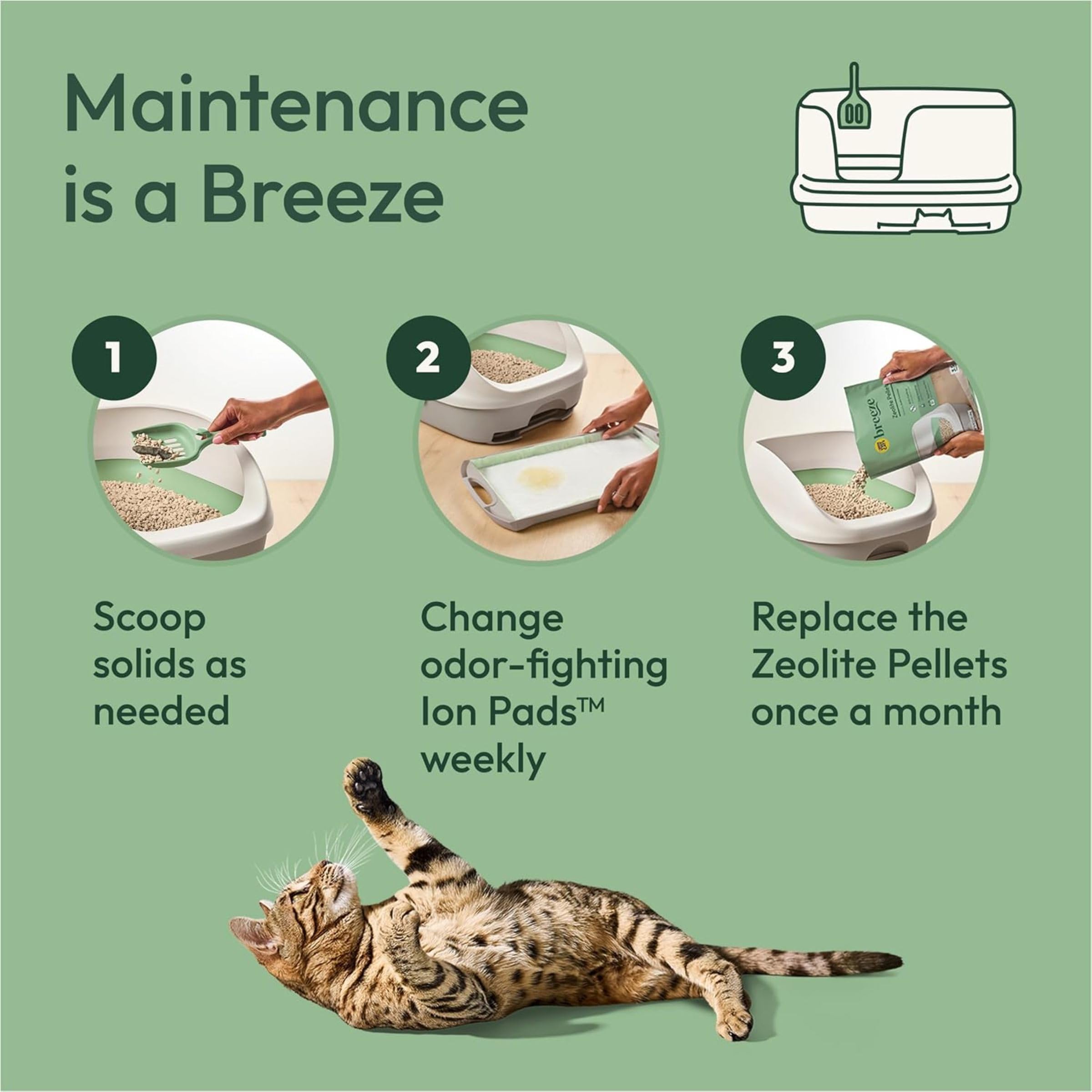Purina Tidy Cats Breeze ramassage-facile pour nettoyage rapide