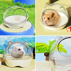 TieLishor hamster bain sable nettoyage facile et remplacement du sable.