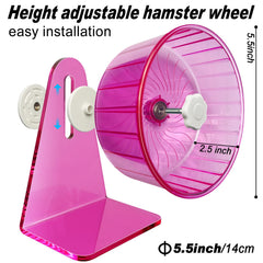 TieLishor roue hamster confort: piste large pour course détendue.