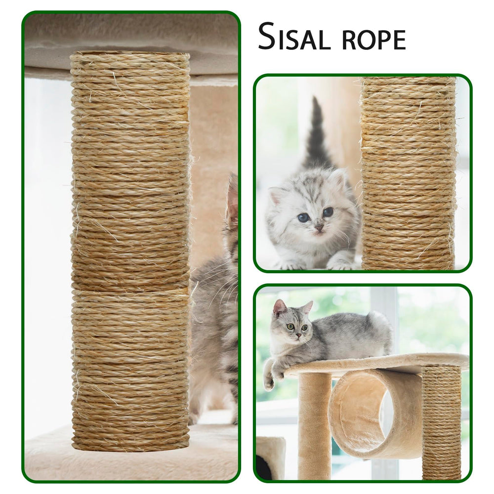 Corde sisal TienYow 4 mm utilisée dans un arbre à chat bricolé
