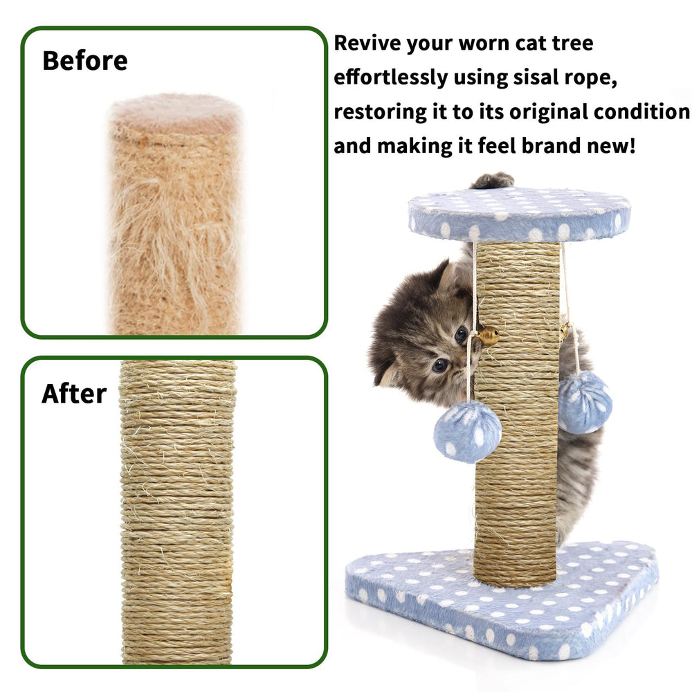 Corde sisal TienYow 4 mm pour envelopper et protéger pieds de meubles