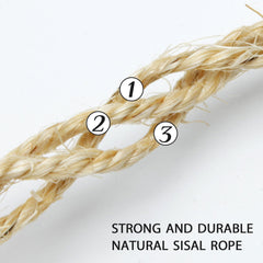 Corde sisal TienYow 4 mm pour recouvrir les pieds de meubles et limiter les rayures
