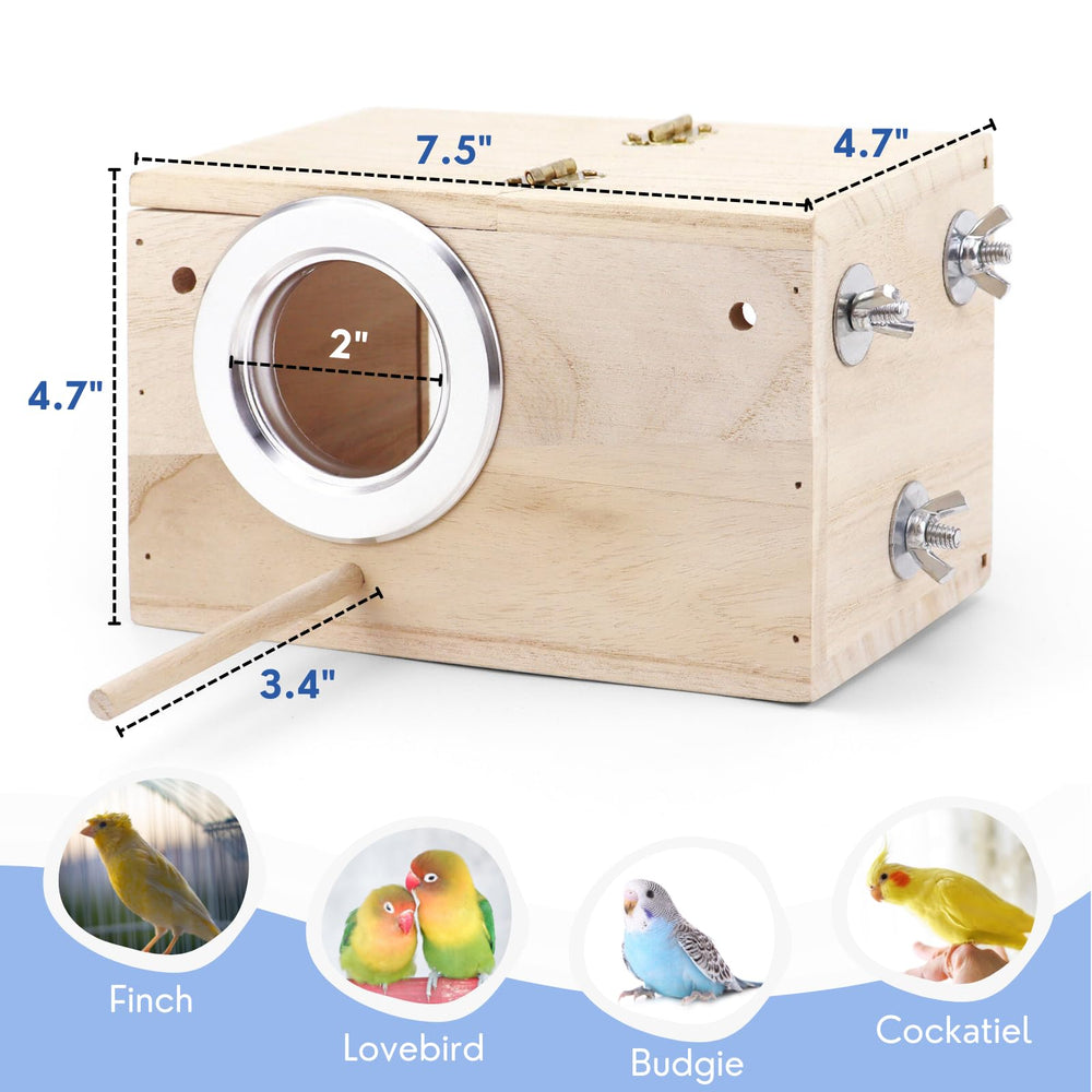 Tierecare Boîte Nid Perroquet Montage Matériel, installation simple sur la cage.