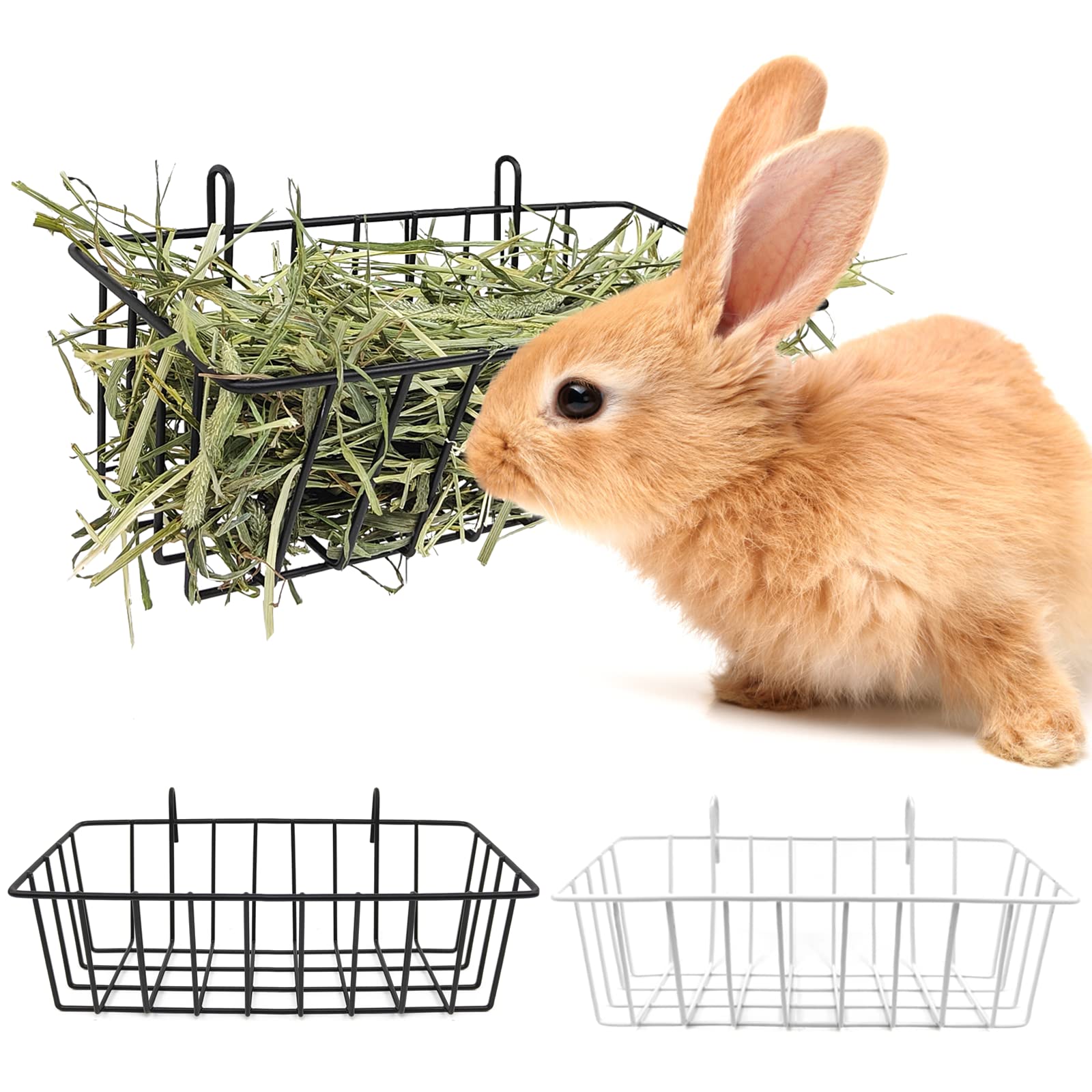 Distributeur de foin pour lapin TiereCare, ensemble de 2, pratique et propre