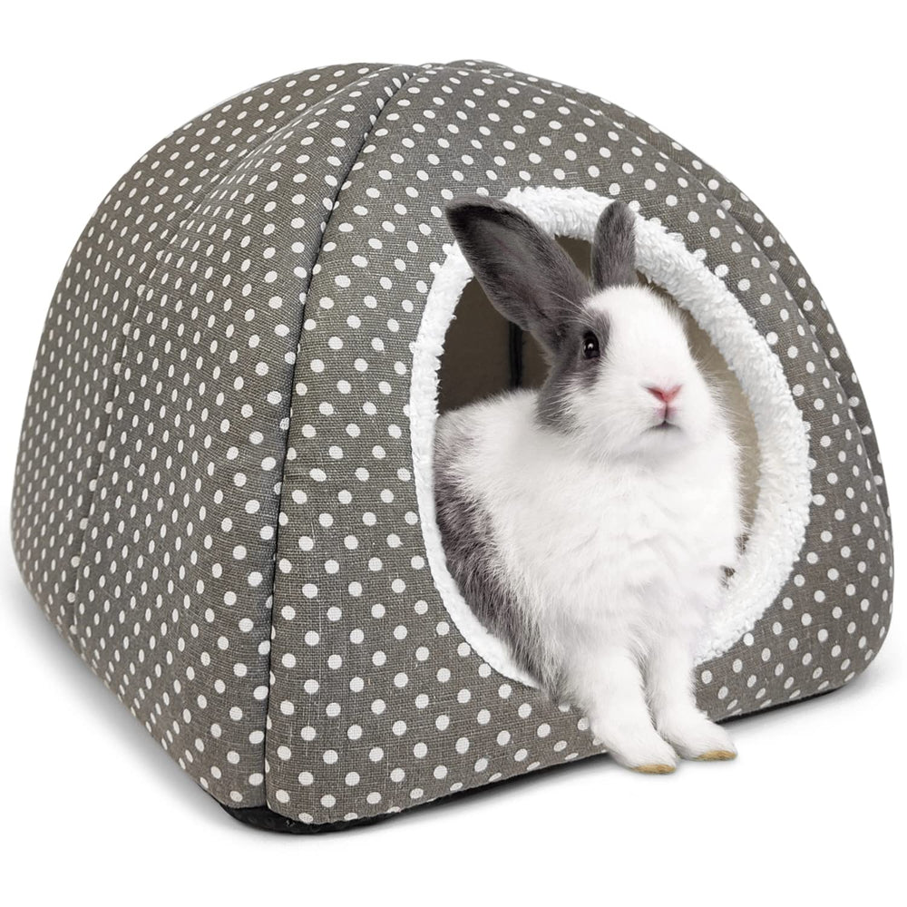 Tierecare Nid Lapin Grand – porte ouverte, espace accueillant pour lapin adulte.