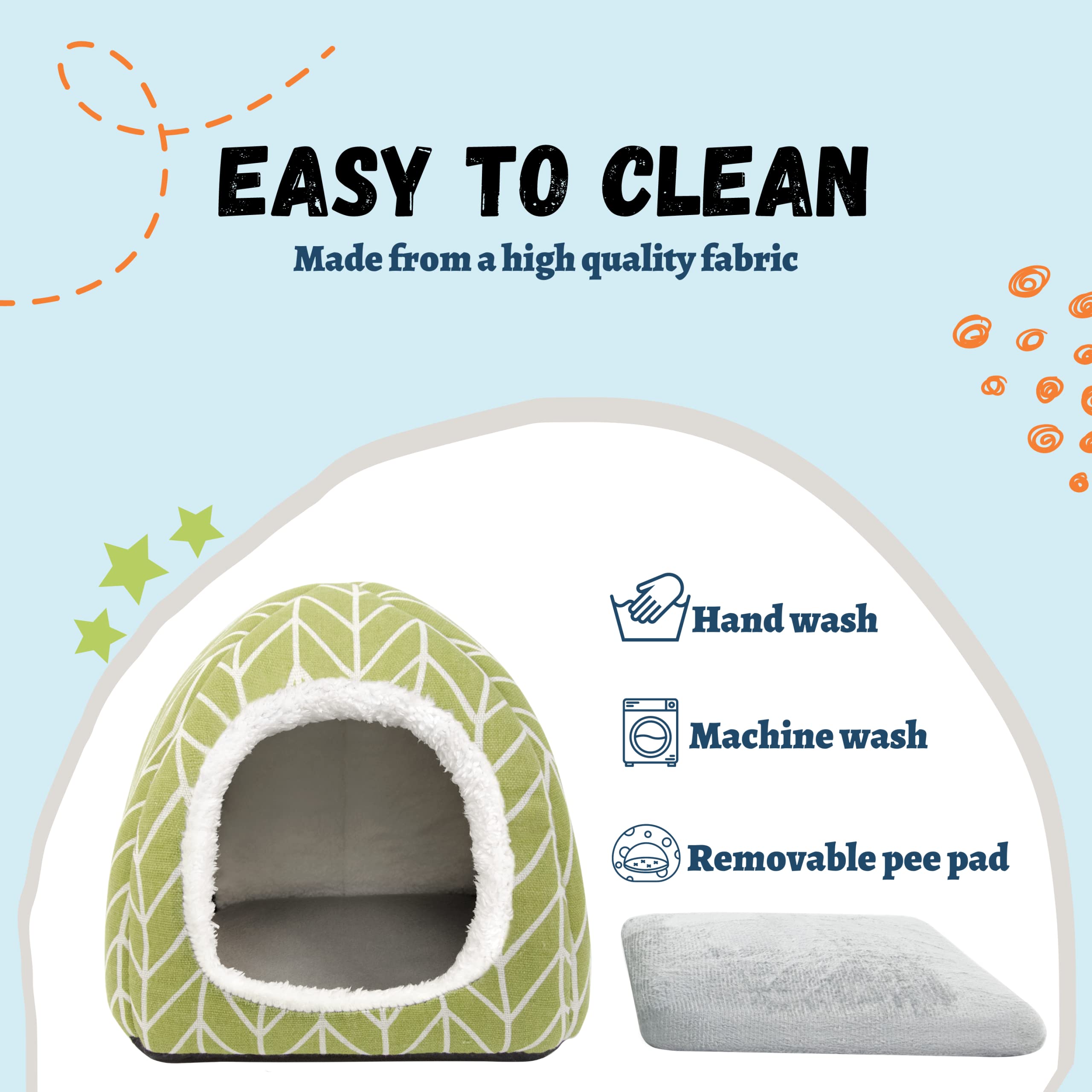 Tierecare refuge petits animaux anti-glisse: base stable pour l'utilisation en cage.