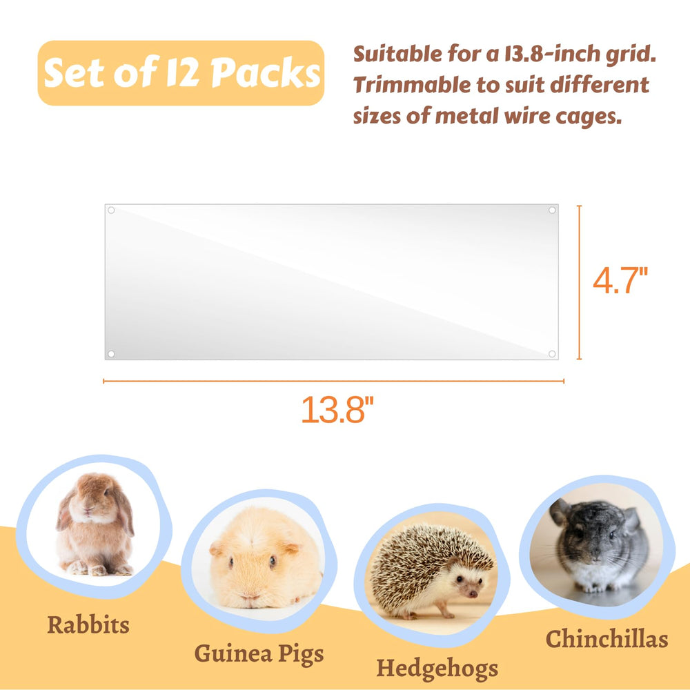 Tièrecare liner de cage transparent 138x47, visibilité claire