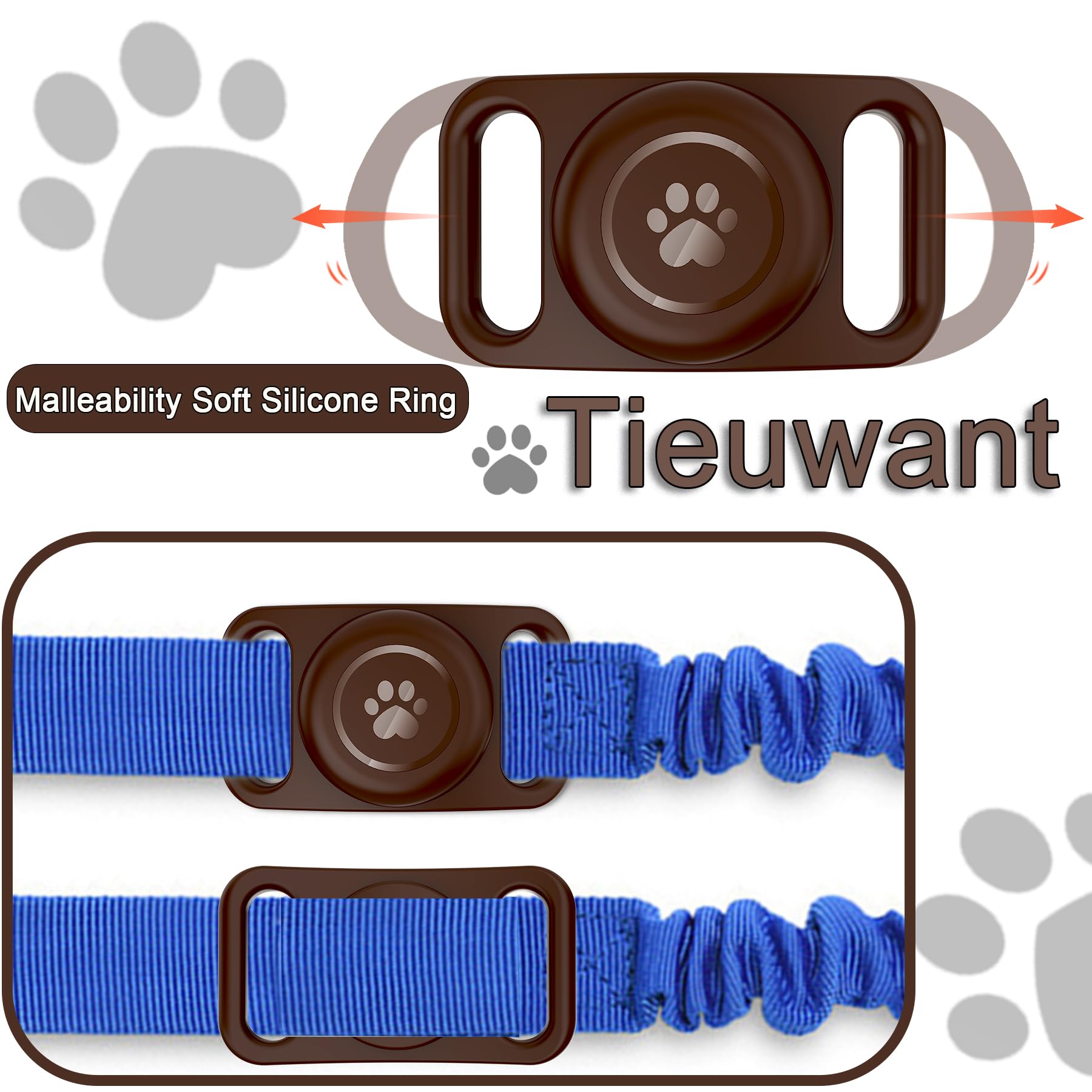 Ensemble de 2 étuis Tieuwant pour deux colliers, pratique et durable.