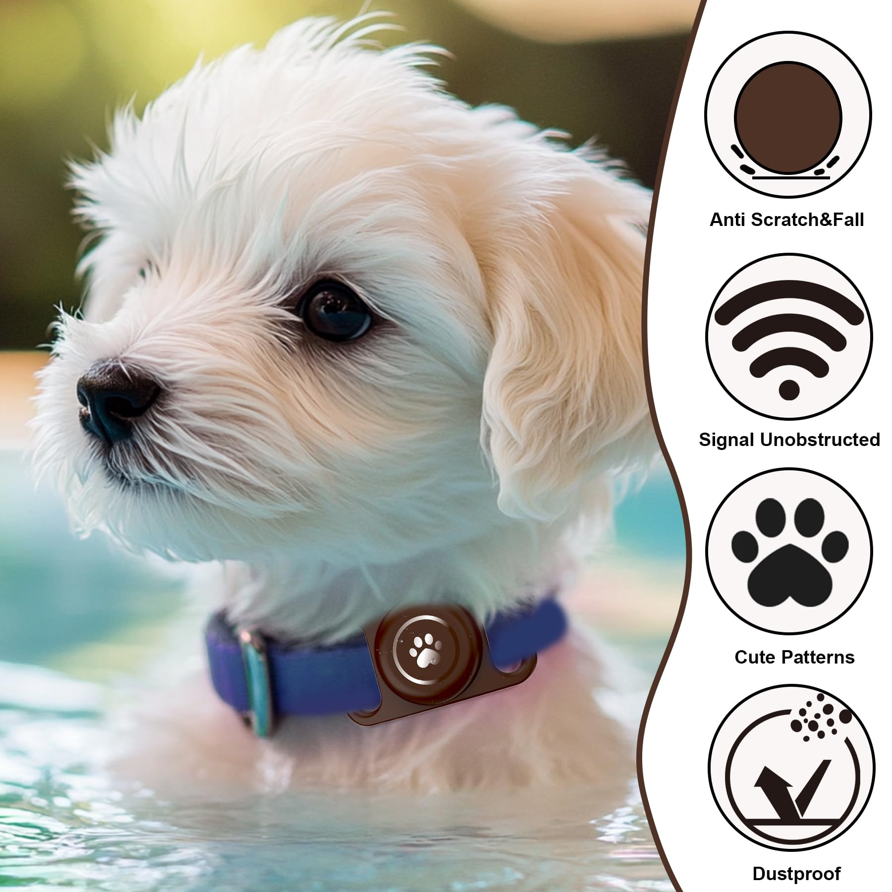 Etui étanche Tieuwant, idéal pour animaux actifs et voyages.