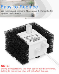 Remplacement simple des filtres en mousse Tiga pour fontaine.