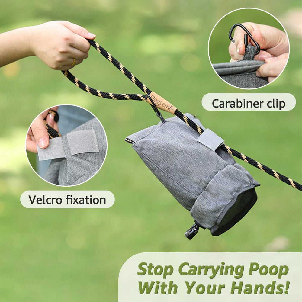 Compartiment pour rouleaux de sacs dans le TIGOADT pour recharges faciles.