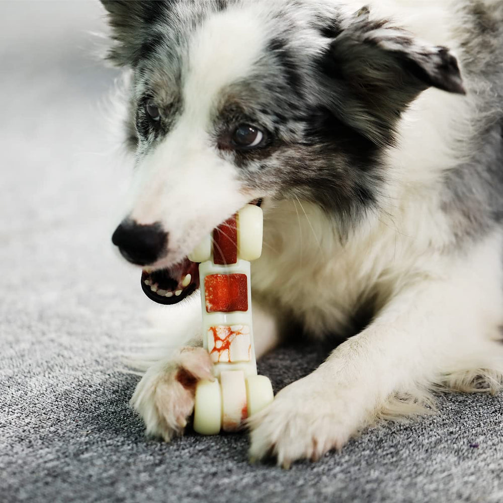 Goût boeuf du Tikaton Hammerbone pour stimuler la mastication.