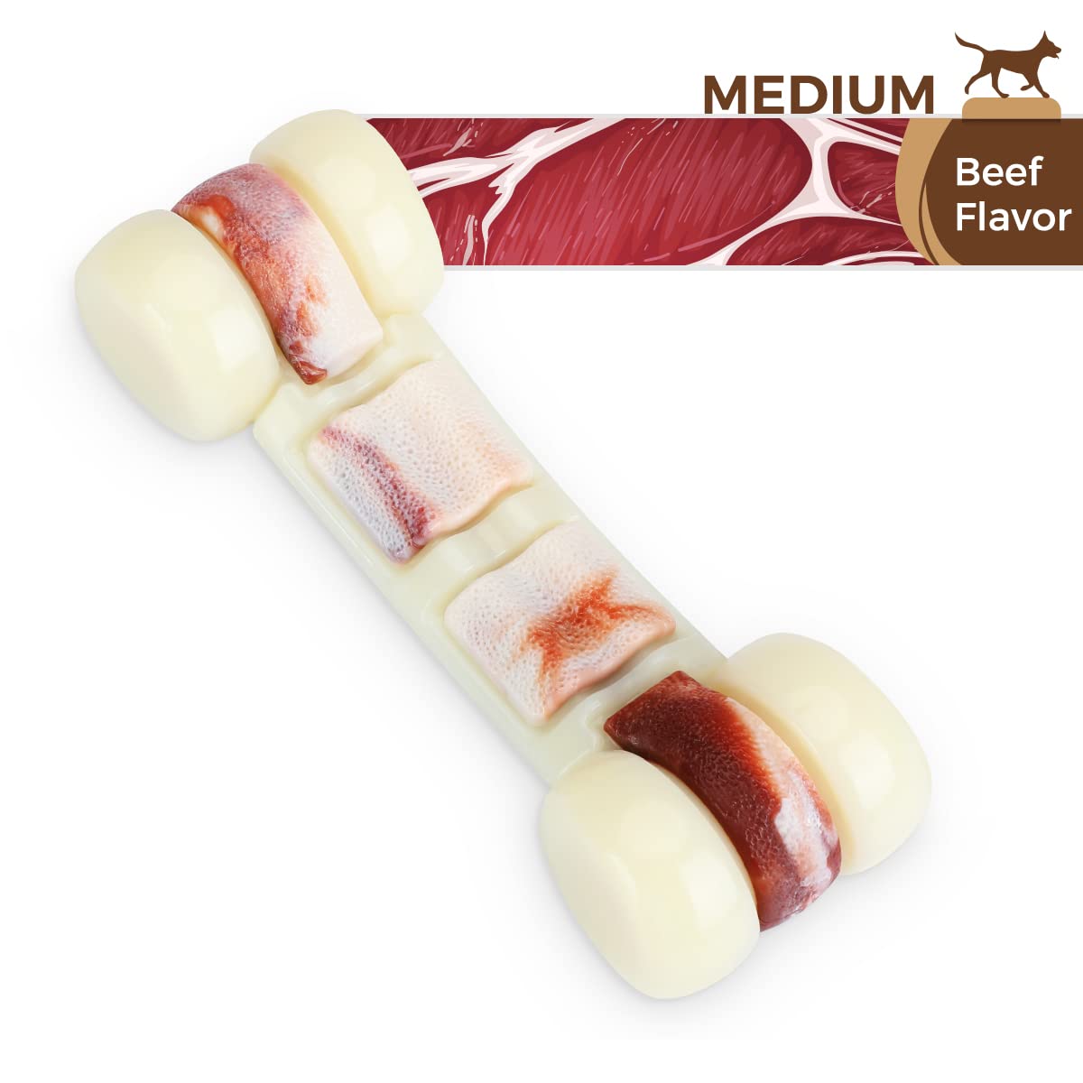 Jouet Hammerbone en taille moyenne idéal pour chiens de taille moyenne.