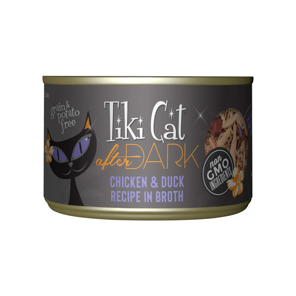 TIKI CAT After Dark boîte poulet et canard, saveur riche et protéines élevées pour chats adultes