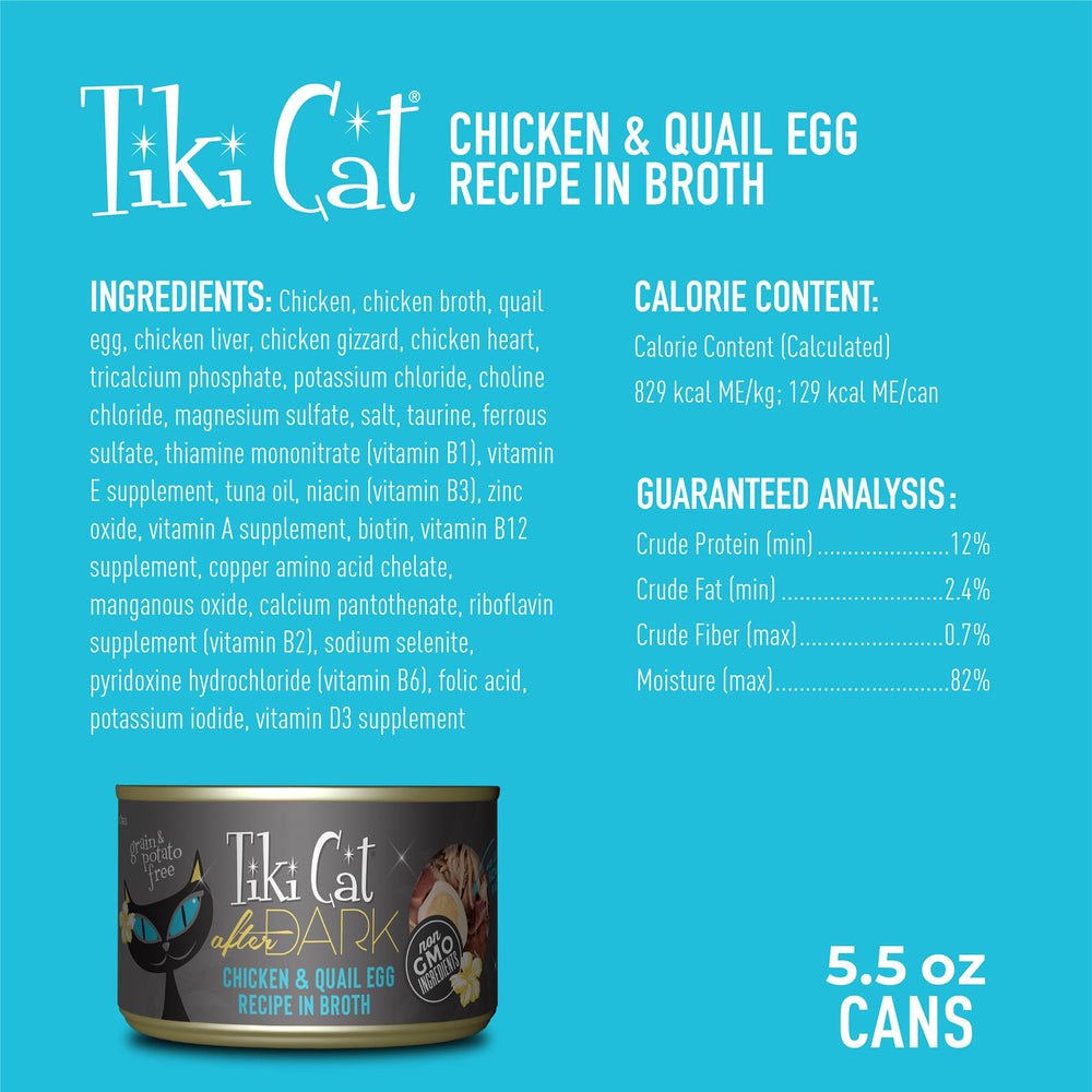Tiki Cat After Dark – œuf de caille intégré pour une texture intéressante.