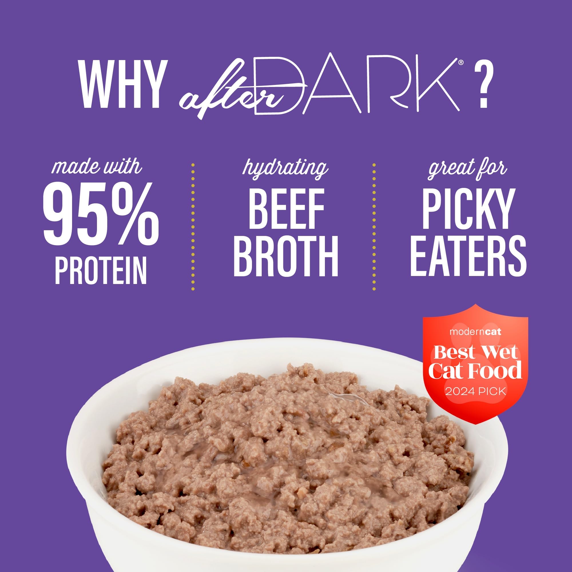 Repas complet et équilibré pour chat adulte avec After Dark.
