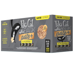 Tiki Cat After Dark Pâté+ – boîte 2,8 oz, texture douce pour chats difficiles.