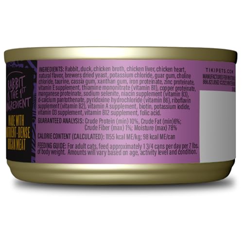 Tiki Cat After Dark Pâté sans céréales et sans additifs artificiels.