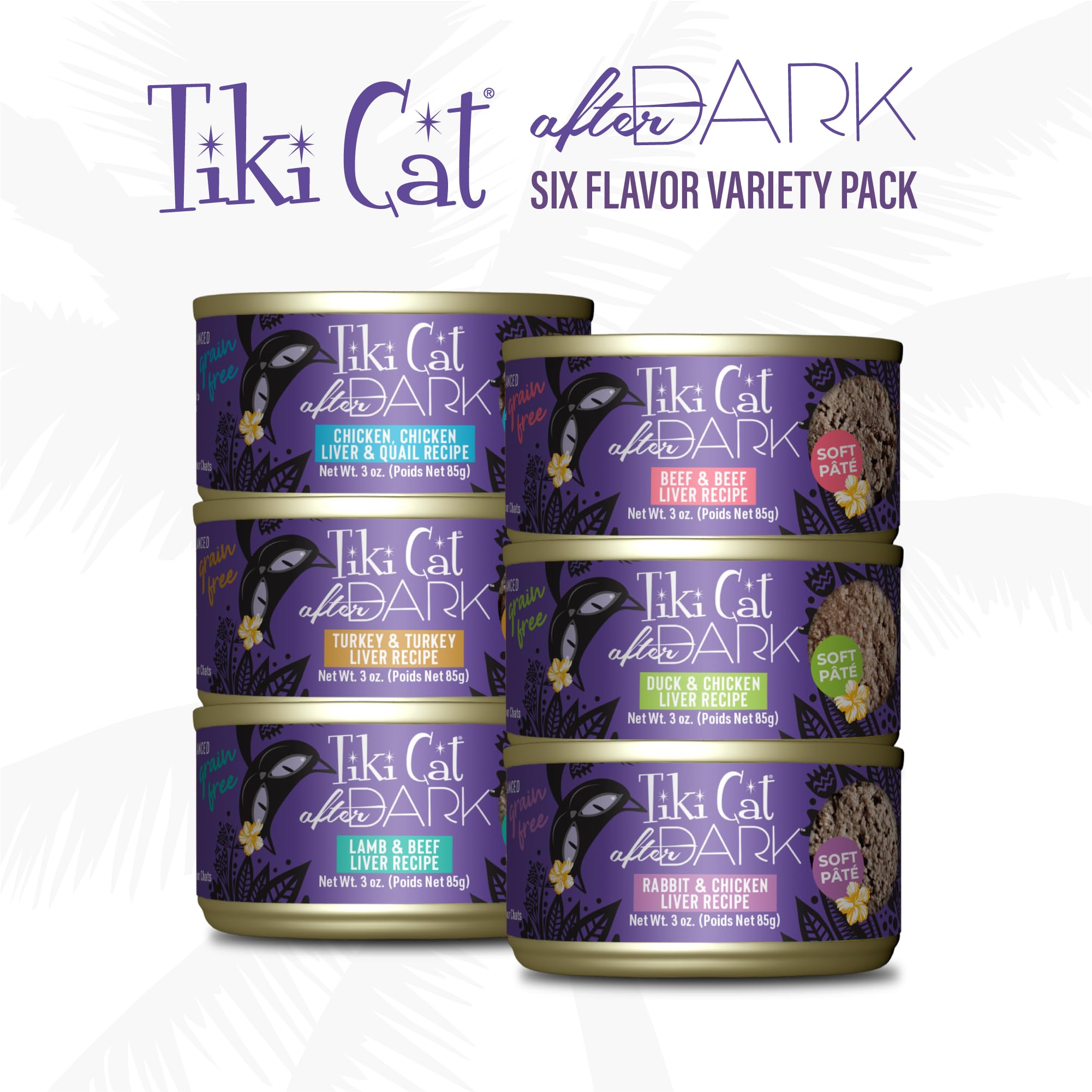 Formule sans céréales de Tiki Cat After Dark Pâté.