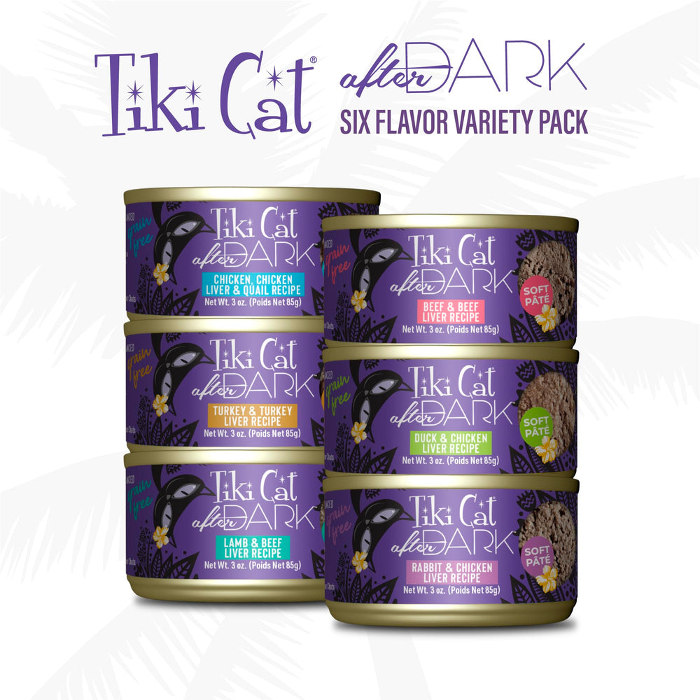 Formule sans céréales de Tiki Cat After Dark Pâté.