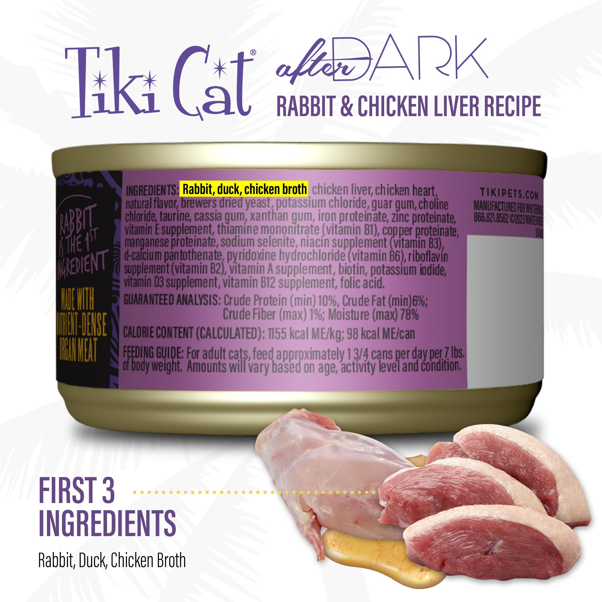 Texture douce du pâté After Dark pour une alimentation agréable.