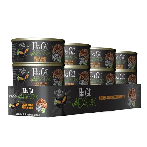 Tiki Cat After Dark – foie et gésier de poulet pour un goût riche et nourrissant.