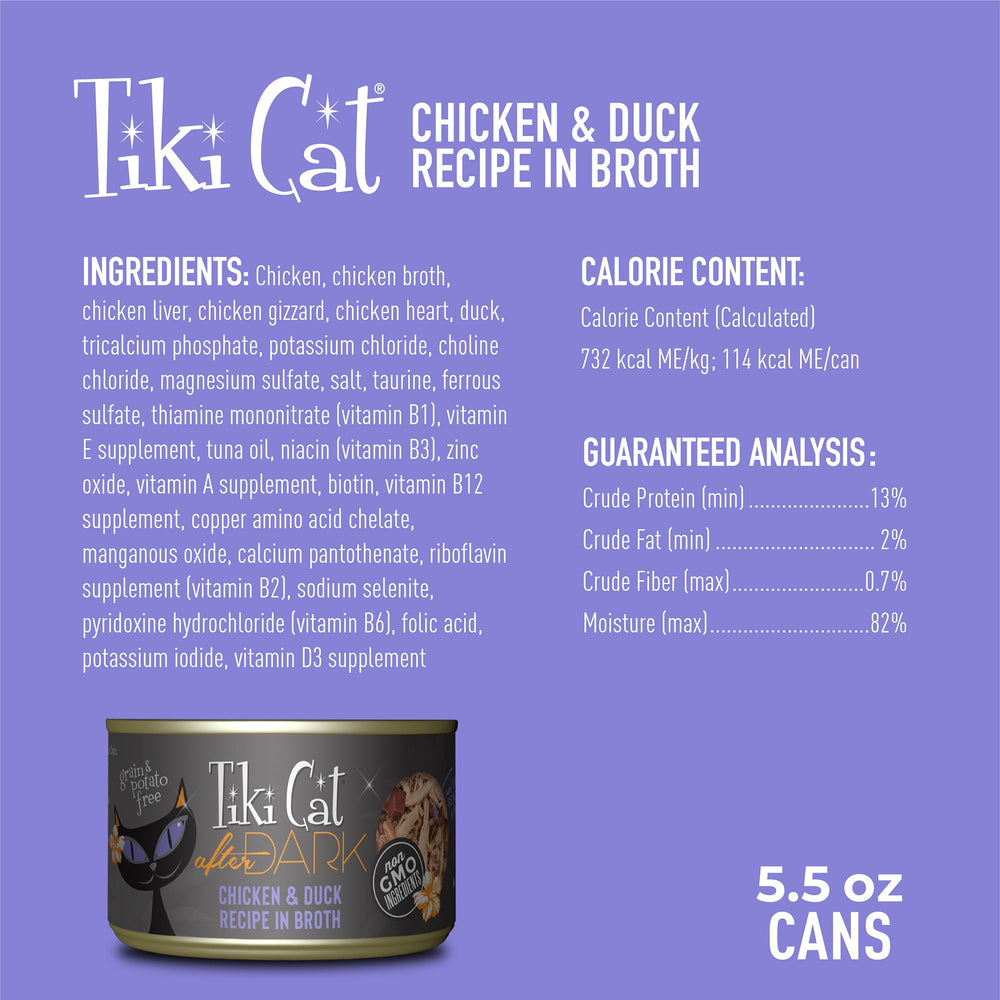 TIKI CAT After Dark sans céréales, repas riche en protéines pour chats adultes