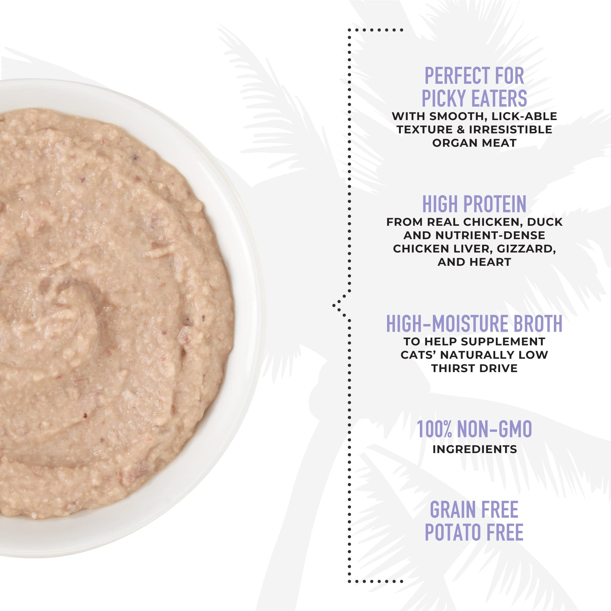 Ingrédients naturels et sans GMOs dans Tiki Cat After Dark Velvet Mousse.