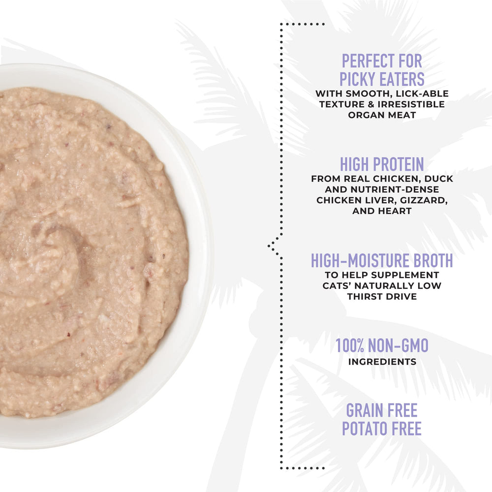 Ingrédients naturels et sans GMOs dans Tiki Cat After Dark Velvet Mousse.