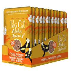 Tiki Cat Aloha Friends — sachet sans céréales, recette légère adaptée à tous les âges.