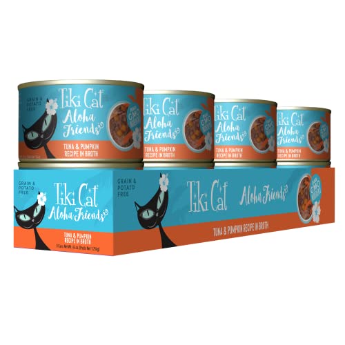 Tiki Cat Aloha Friends haute-humidite-chat, texture juteuse lors des repas quotidiens.